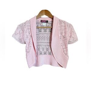 3 for $30! Say what light pink shirt sleeve cardigan